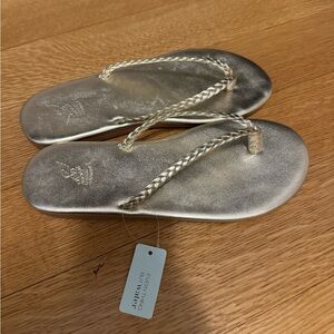 Brand new with tags! Super stylish Ancient Greek Platinum Plage Sandals